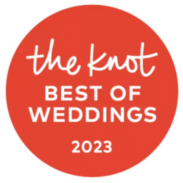 The Knot Best of Weddings 2023 Award badge